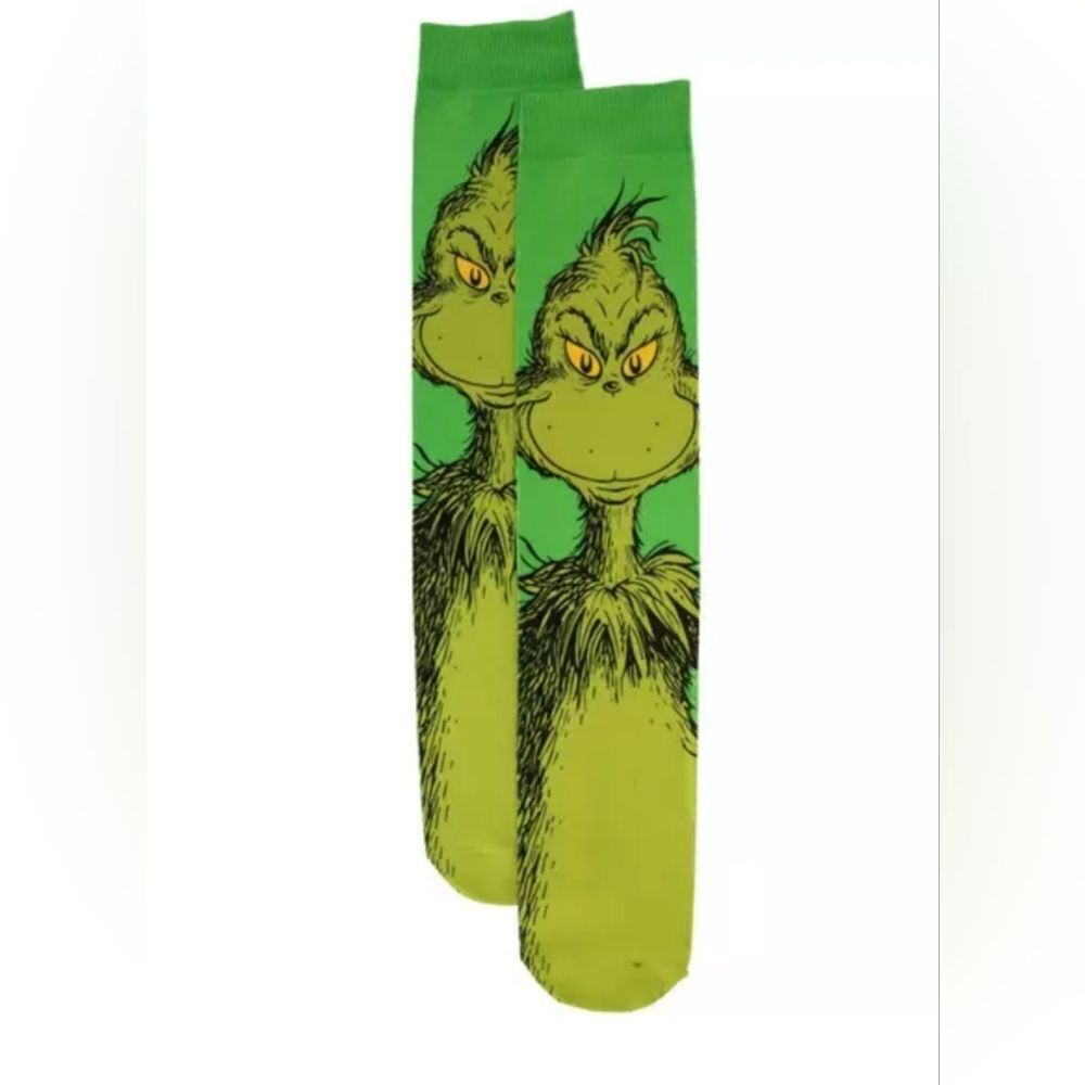 New Dr. Seuss the Grinch Stole Christmas Knee High Socks